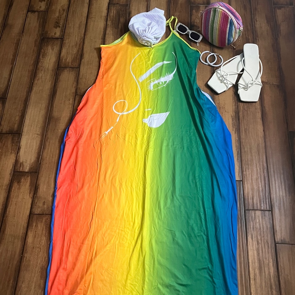 Multi-Color Maxi Dress